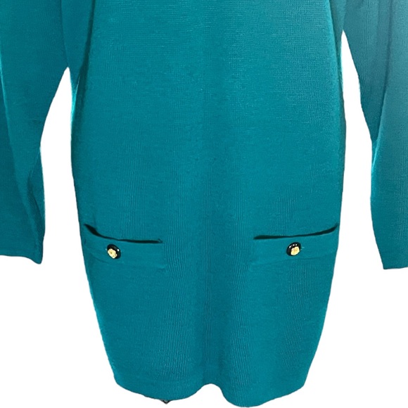 CLASSIQUES Vintage 80’s Pure Wool Pullover Green Sweater Women’s Size XL - Picture 4 of 8